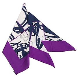 Hermès-Hermès Carré En Desordre Silk Scarf-Purple