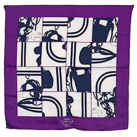 Hermès-Hermès Carré En Desordre Silk Scarf-Purple