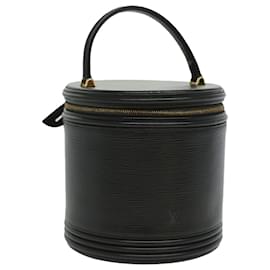 Louis Vuitton-LOUIS VUITTON Epi Cannes Hand Bag Black M48032 LV Auth am3606-Black