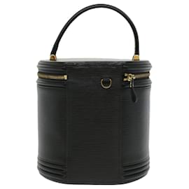 Louis Vuitton-LOUIS VUITTON Epi Cannes Hand Bag Black M48032 LV Auth am3606-Black