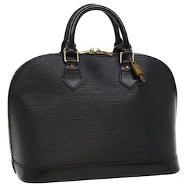Louis Vuitton-LOUIS VUITTON Epi Alma Hand Bag Black M52142 LV Auth 34605-Black