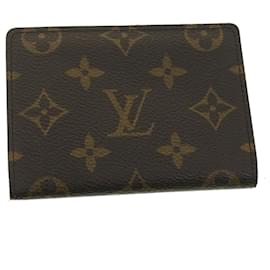 Louis Vuitton-Porte monogramme LOUIS VUITTON 2 Cartes Vertical Pass Case M60533 Auth ar LV8749-Autre