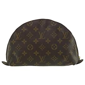 Louis Vuitton-LOUIS VUITTON Monogram Trousse Demi Ronde Kosmetiktasche M47520 LV Auth bs3661-Andere