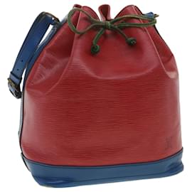 Louis Vuitton-LOUIS VUITTON Bolso de hombro Epi Tricolor Noe Verde Azul Rojo M44084 LV Auth 34585-Roja,Azul,Verde
