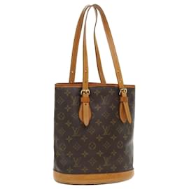 Louis Vuitton-LOUIS VUITTON Monogram Bucket PM Shoulder Bag M42238 LV Auth 34421-Other