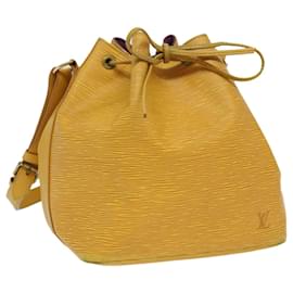 Louis Vuitton-LOUIS VUITTON Epi Petit Noe Shoulder Bag Tassili Yellow M44109 LV Auth 34370-Other
