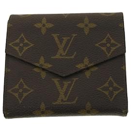 Louis Vuitton-Carteira Monogram LOUIS VUITTON LV Auth ar8748-Monograma