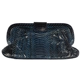 Angel Jackson Chandra Blue Clutch Blue