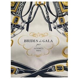Hermès-Square Hermès “Brides de Gala”-Eggshell