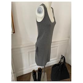Old England-Old England Tank Sweater Dress 40 Gray cashmere-Grey