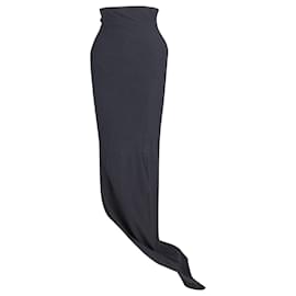 Haider Ackermann-Falda larga de punto de algodón negro de Haider Ackermann-Negro