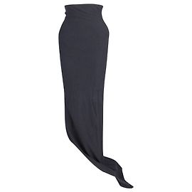 Saia longa de tricô Haider Ackermann em algodão preto Preto