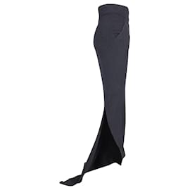 Haider Ackermann-Falda larga de punto de algodón negro de Haider Ackermann-Negro