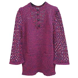 Chanel-Chanel Keira Knightley Robe Pull Tops Sz.36-Multicolore