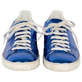 Louis Vuitton-Louis Vuitton Metallic Blue Sneakers-Blue