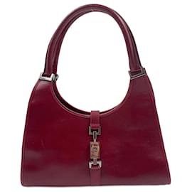 Gucci-Red Leather Bardot Bag-Red