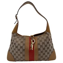 Gucci-Brown Canvas Gucci Jackie-Brown