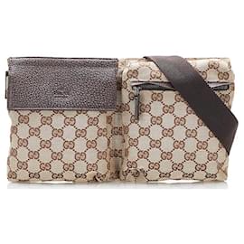 Gucci-GG Canvas Belt Bag-Beige