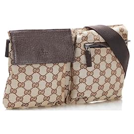 Gucci-GG Canvas Belt Bag-Beige