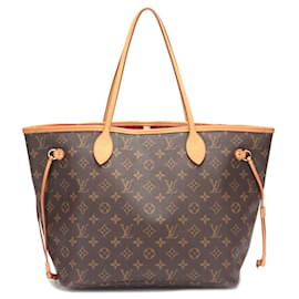 Louis Vuitton-Monogram Neverfull MM with Pouch-Brown