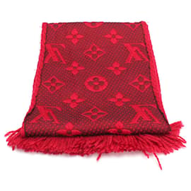 Louis Vuitton-Logomania Wool And Silk Scarf  M72432-Red
