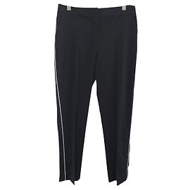 Calça Louis Vuitton Preta de Lã Preto