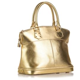 Louis Vuitton-Louis Vuitton Gold Suhali Lockit MM-Golden