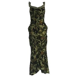 Junya Watanabe - Robe asymétrique camouflage Multicolore
