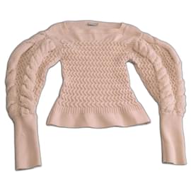 Lemaire-Suéter de tricô Lemaire-Branco,Cru