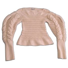 Pull torsadé Lemaire Blanc Écru
