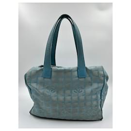 Chanel-Blue Polyester New Travel Line Tote Chanel Bag-Blue