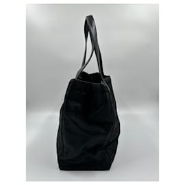 Chanel-Black Polyester New Travel Line Tote Chanel Bag-Black