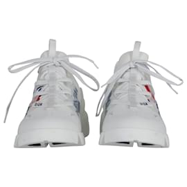 Dior-Dior 'I Love Paris' D-Connect Sneakers in White Leather-White
