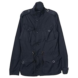 Ralph Lauren-Ralph Lauren Utility Jacket in Navy Blue Polyester-Blue,Navy blue