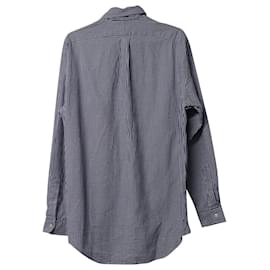 Ralph Lauren-Camisa Polo Ralph Lauren Gingham Check em algodão Oxford azul-Azul