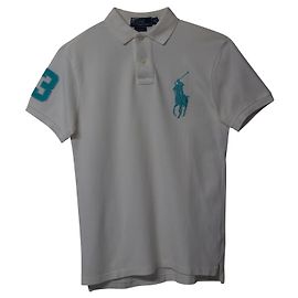Polo de corte slim en algodón blanco de Polo Ralph Lauren Blanco