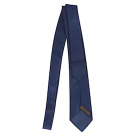 Church's-Church's Formal Tie in Navy Blue Silk-Blue,Navy blue