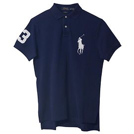 Polo Ralph Lauren Slim Fit in cotone blu navy Blu navy