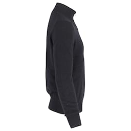 The row-The Row Dexter Half-Zip Sweater in Black Cashmere-Black