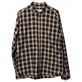 Camicia Ami Paris Check in Cotone Multicolore Altro Stampa python