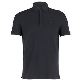 Polo Valentino Garavani Rockstud em algodão preto Preto