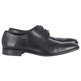 Hugo Boss Scarpe derby stringate formali in pelle nera Nero