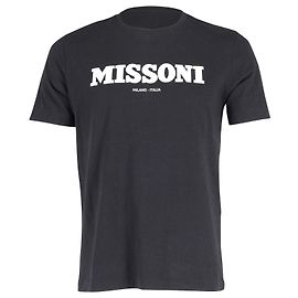 Camiseta estampada Missoni de algodón negro Negro