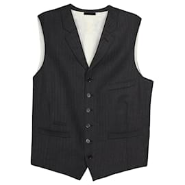 Ralph Lauren-Ralph Lauren Herringbone Vest Blazer in Grey Wool -Grey