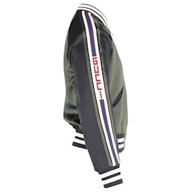 Gucci-Gucci Reversible Bomber Jacket in Olive Green Acetate-Green,Olive green
