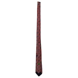 Etro-Cravate imprimée Etro en soie rouge-Autre