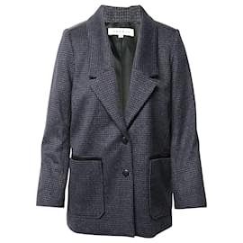 Sandro-Sandro Paris Oversized Blazer in Grey Wool-Grey