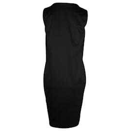 Jil Sander-Vestido sem mangas com detalhe de laço Jil Sander em algodão preto-Preto