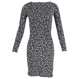 Michael Kors-Michael Kors Midi Dress in Animal Print Polyester-Other