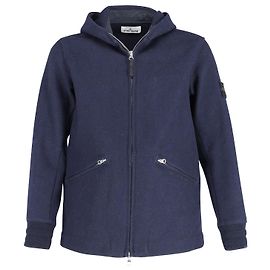 Stone Island Panno Speciale Jacket in Navy Blue Wool Blue Navy blue